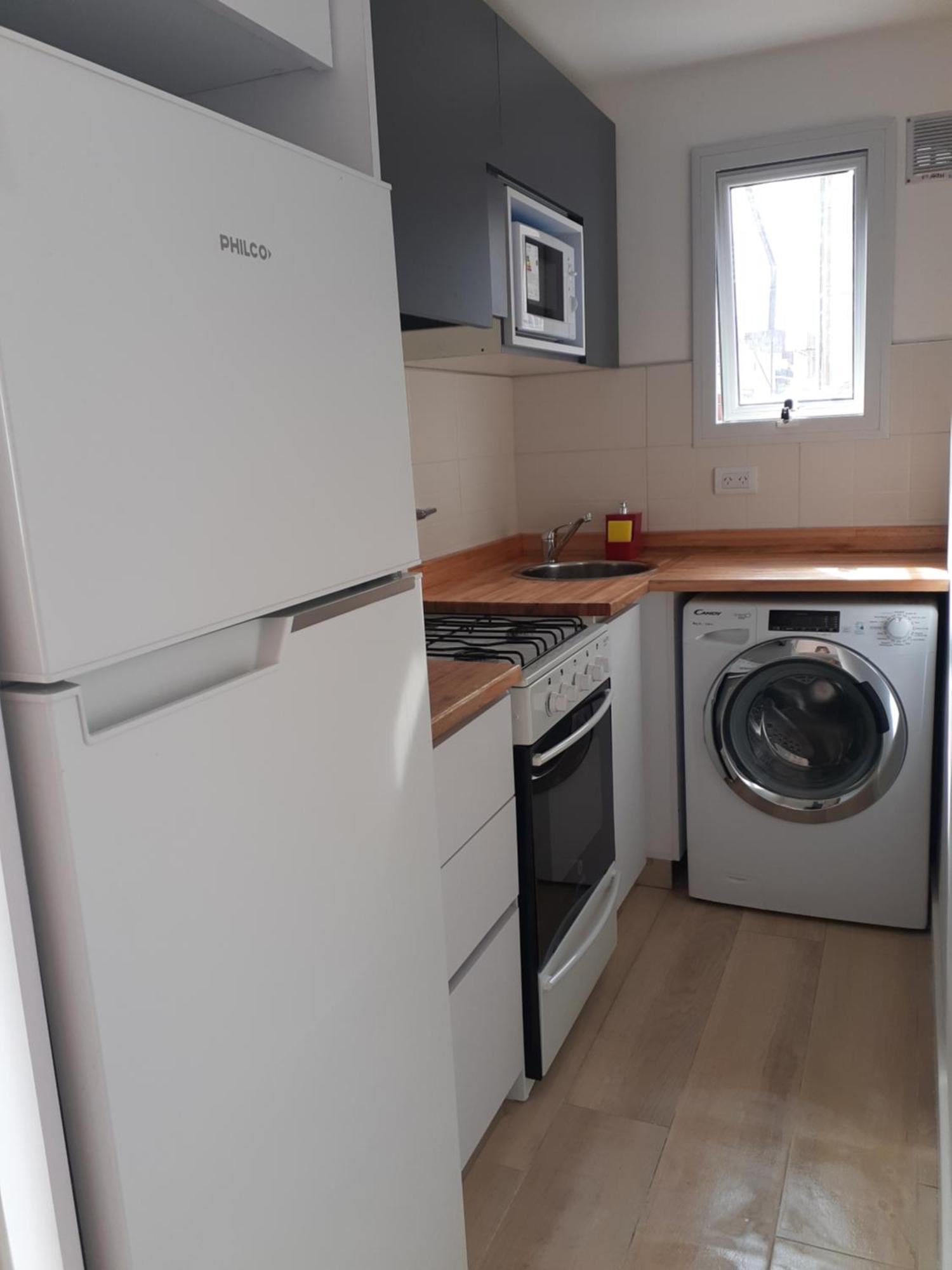 Apartamento Monoambiente Amoblado Con Terraza Zona Centro Mar del Plata